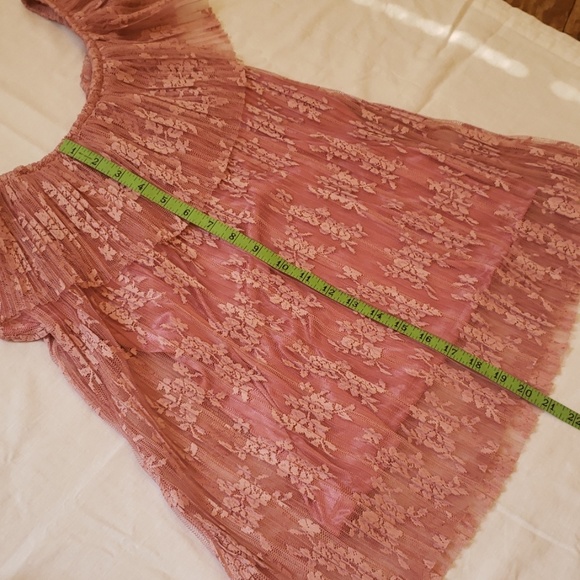 INDIGO ROSE MAUVE CHIFFON TOP - Picture 7 of 8